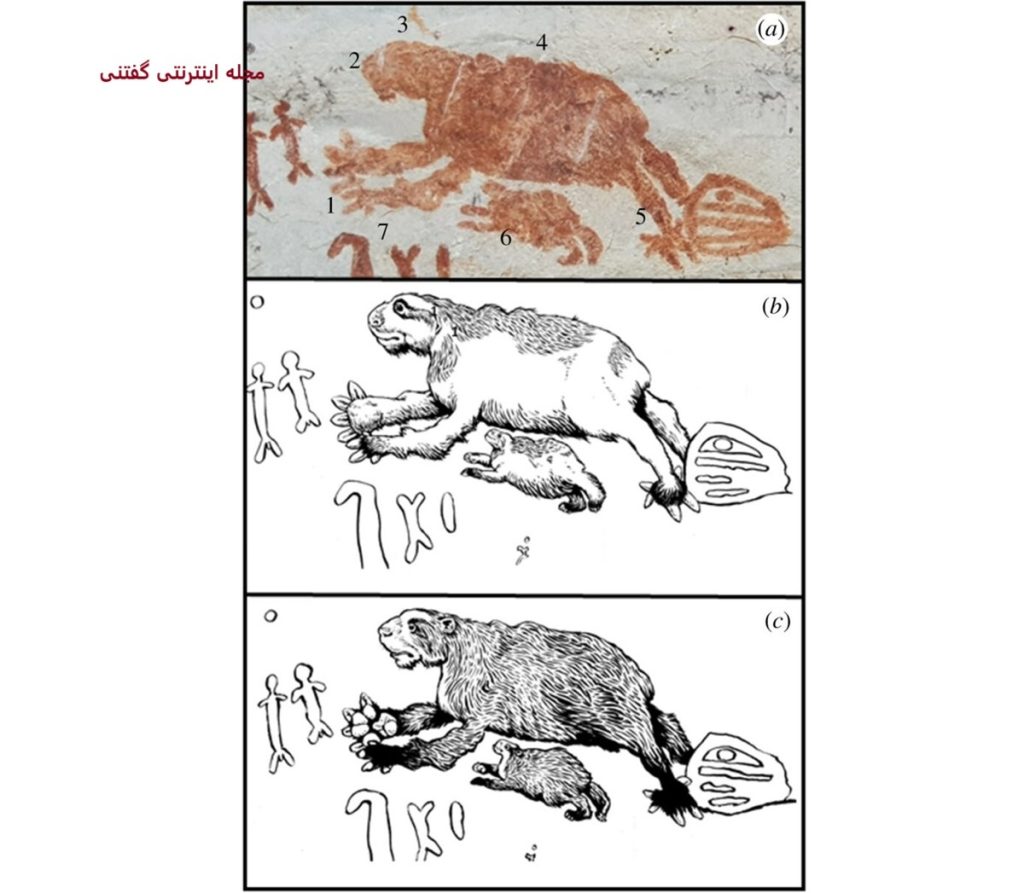 سنگ‌ نگاره‌های باستانی تبدیل انسان به حیوان-2