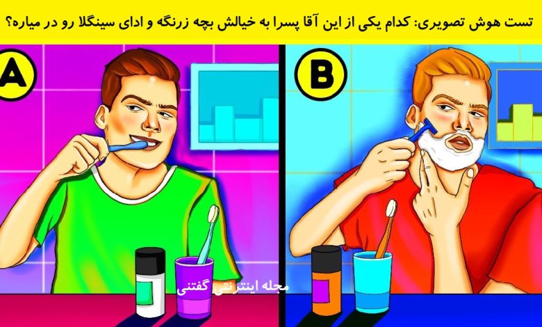 تست هوش تصویری پسر دارای شریک 1