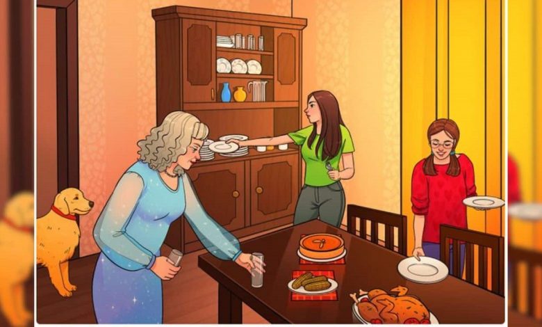 بازی فکری اشتباه تصویری اتاق غذاخوری 1