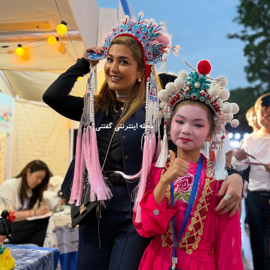 مریم معصومی با پوشش سنتی زنان چینی 2
