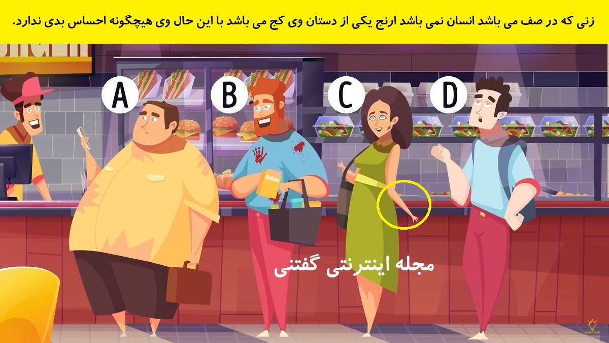پاسخ بازی فکری شناخت فرد غیر انسان در غذاخوری