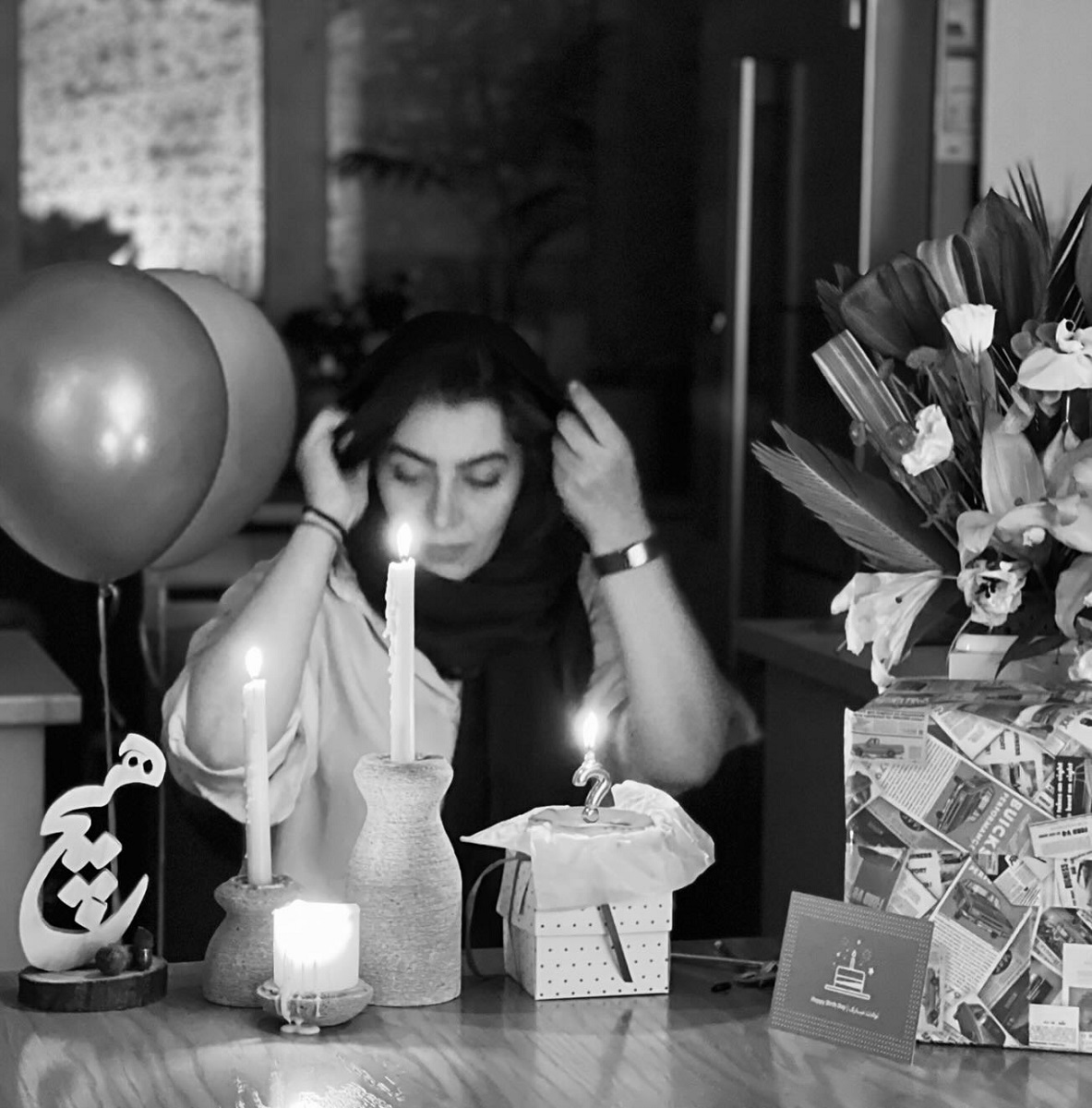 هدیه بازوند در تولد 38 سالگیش 1