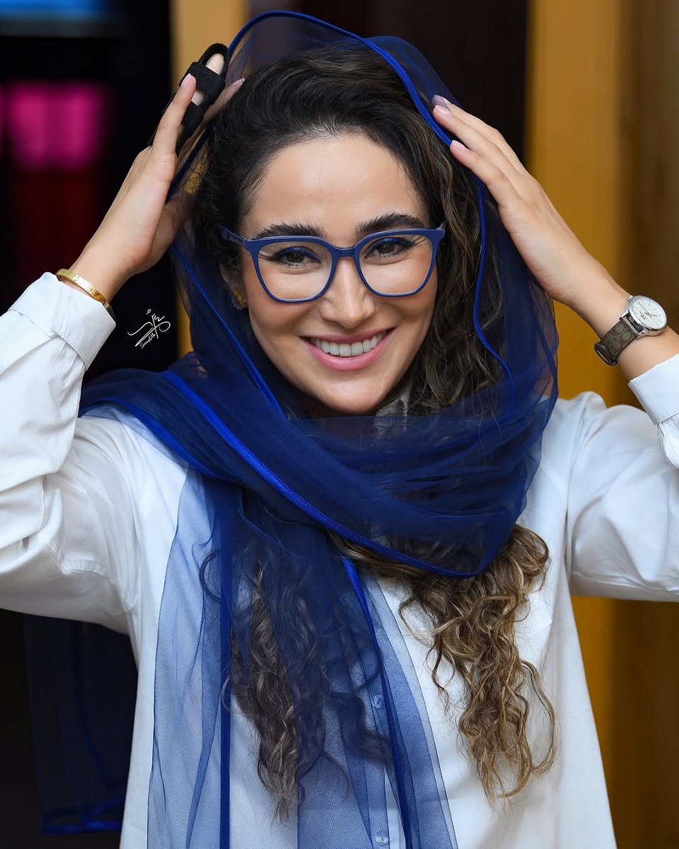 بهاره افشاری در حاشیه نمایش قلب نارنگی