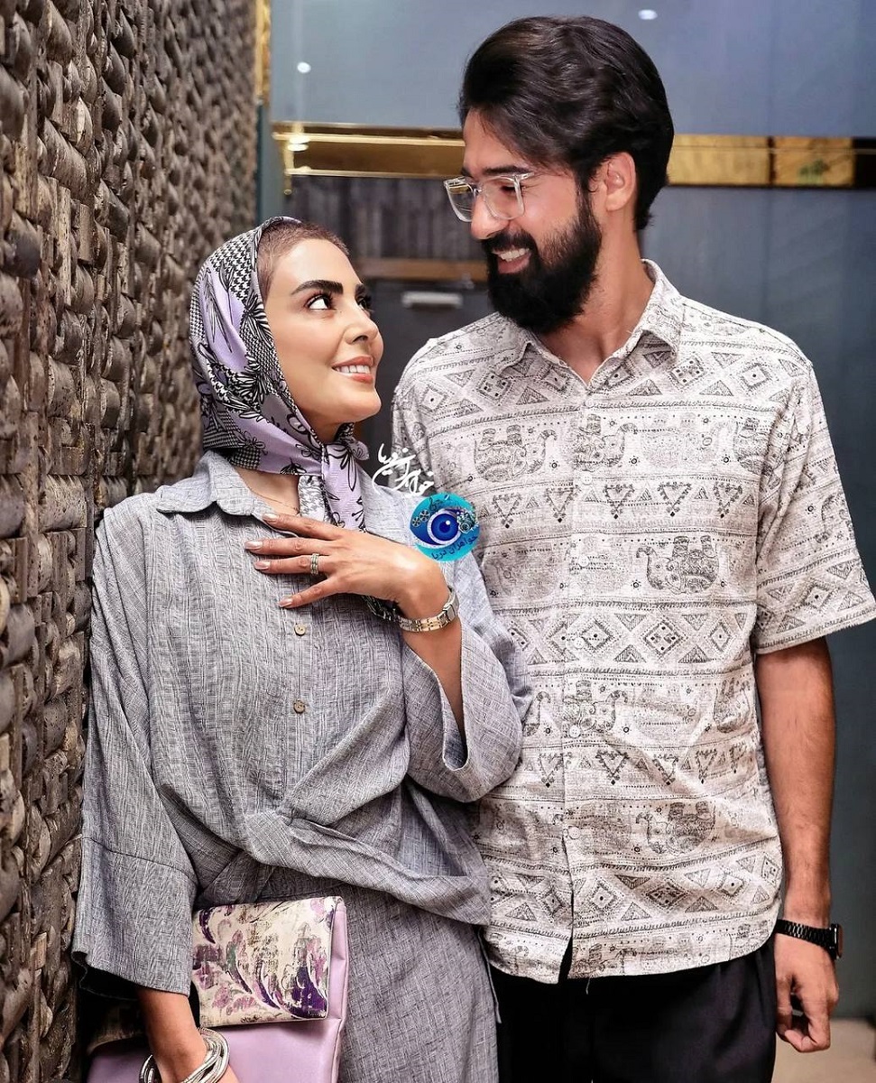 نیلوفر شهیدی و همسرش در اکران مردمی تابستانی که برف آمد 1