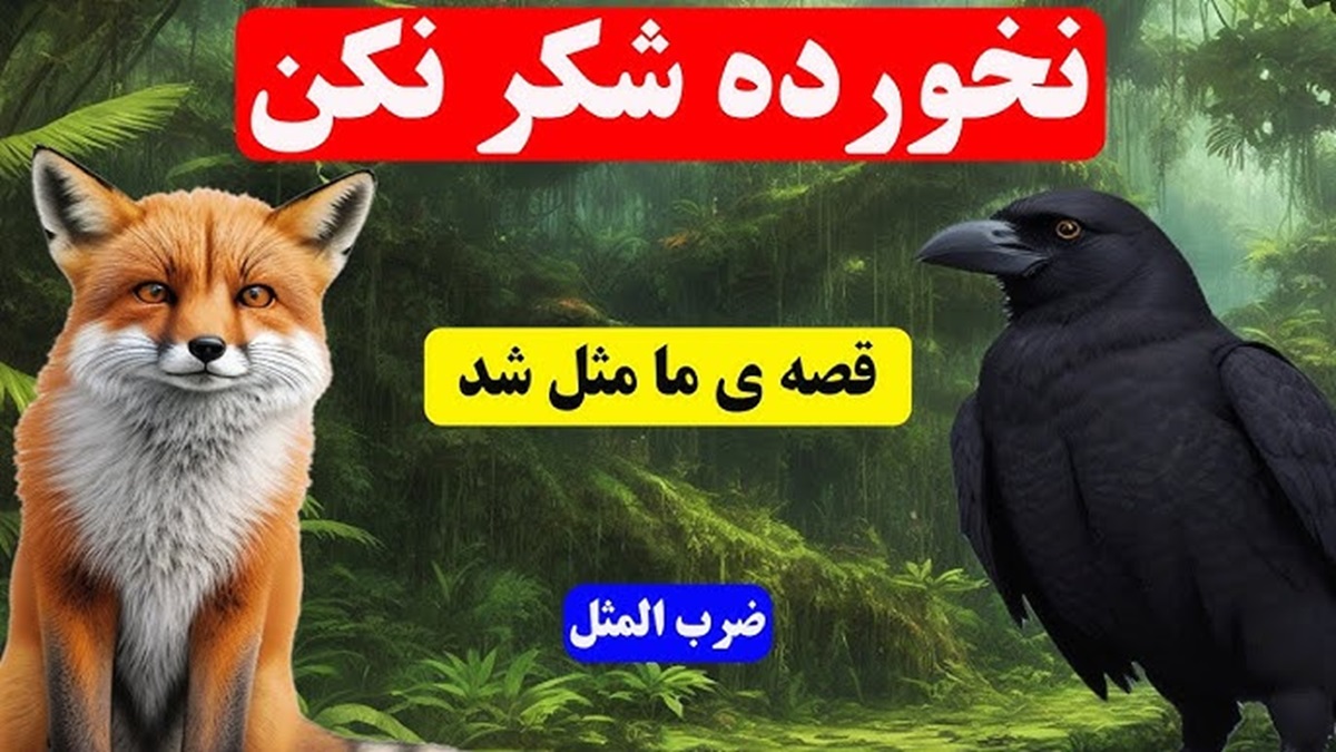 داستان کلاغ باهوش و روباه حیله گر 2