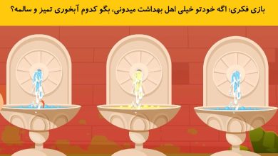 بازی فکری شناخت آبخوری سالم 1