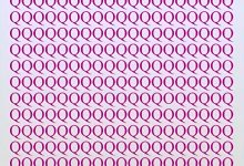 تست بینایی یافتن حرف O بین حروف Q 1