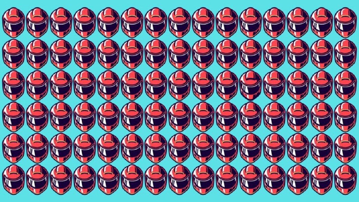 تست بینایی یافتن کلاه ایمنی منحصر به فرد