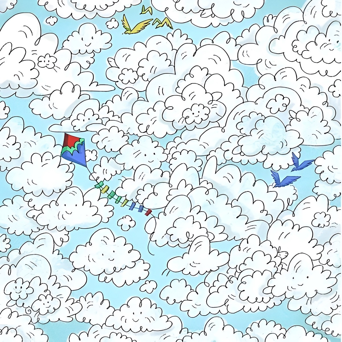 تست بینایی یافتن گوسفند میان ابرها