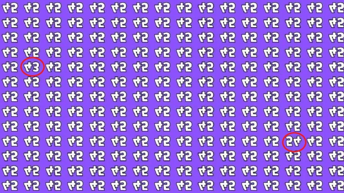 پاسخ تست بینایی یافتن اعداد فرد معکوس ۴۳ و ۵۴