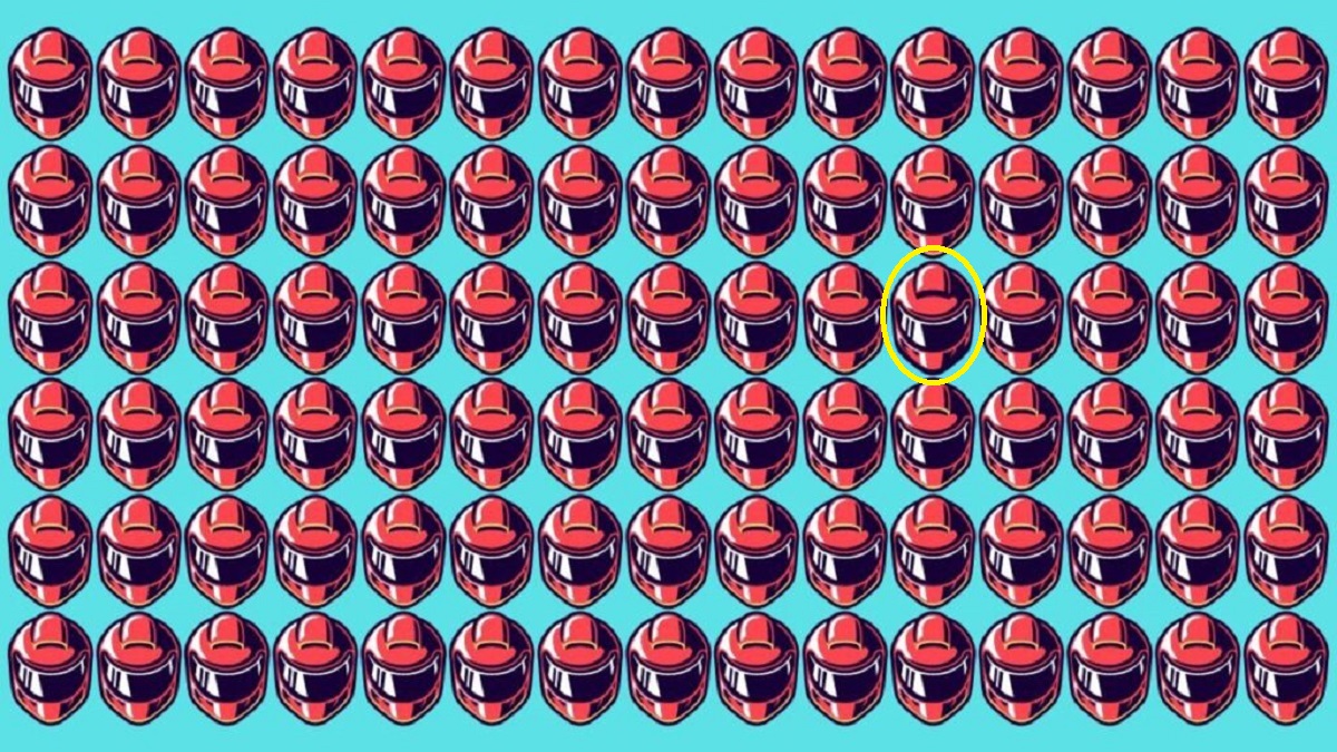 پاسخ تست بینایی یافتن کلاه ایمنی منحصر به فرد