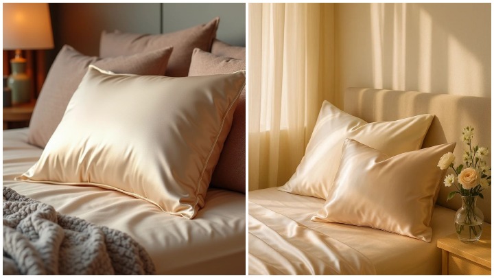 انتخاب رنگهای درست روبالشتی ساتن برای اتاقی شیک