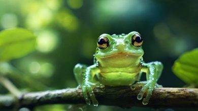 استتار شیشه‌ای و راز بقا در میان برگها