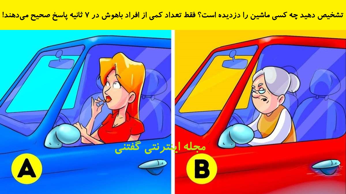 بازی فکری شناخت دزد ماشین