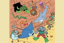 تست بینایی پیدا کردن تکه پیتزا در کف دریا 1