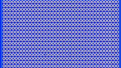 تست بینایی یافتن حرف C بین حروف O-1