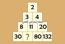 تست هوش ریاضی علامت سوال در هرم مربعی 1
