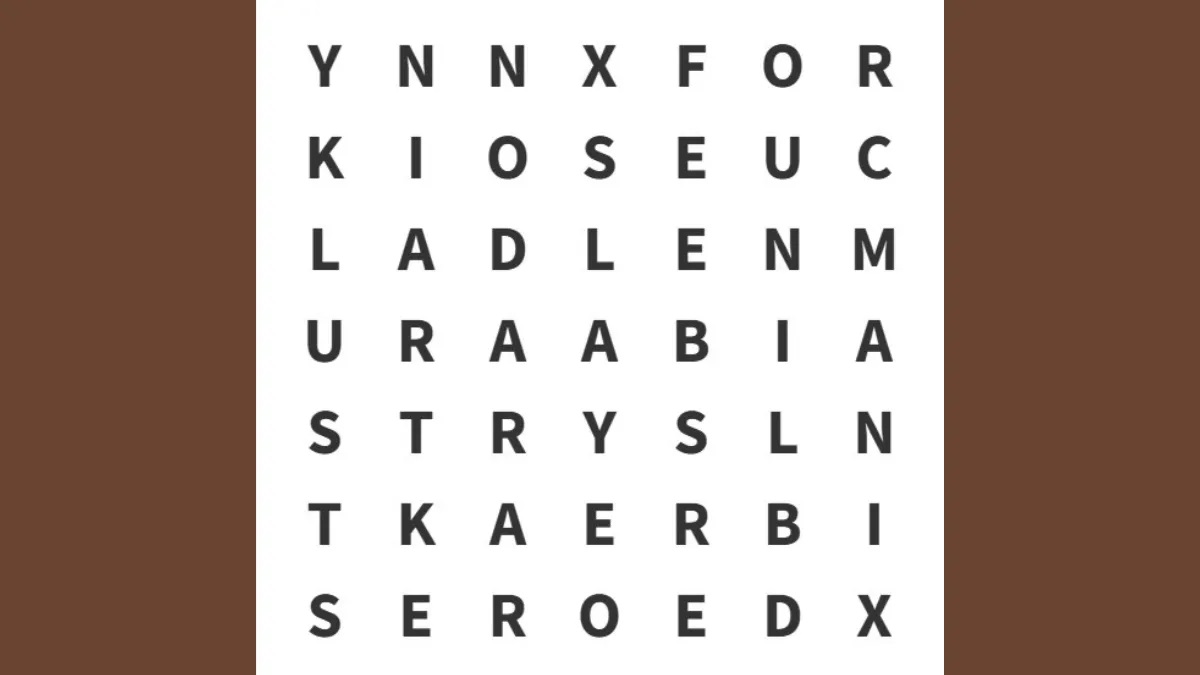 تست هوش یافتن کلمه MISER