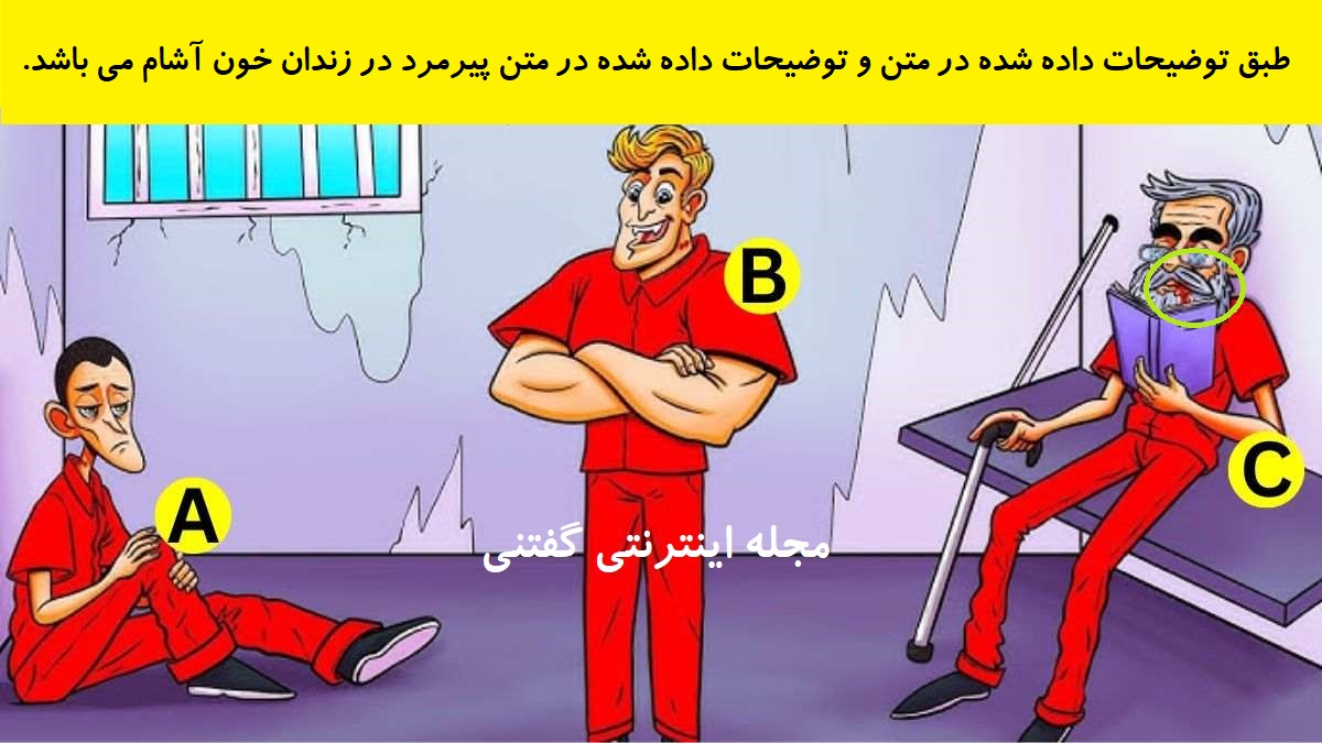 پاسخ بازی فکری شناخت زندانی خون آشام