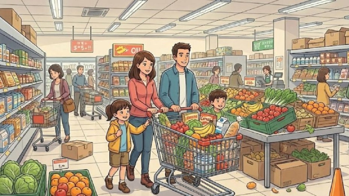 تست بینایی یافتن جغد پنهان در سوپرمارکت