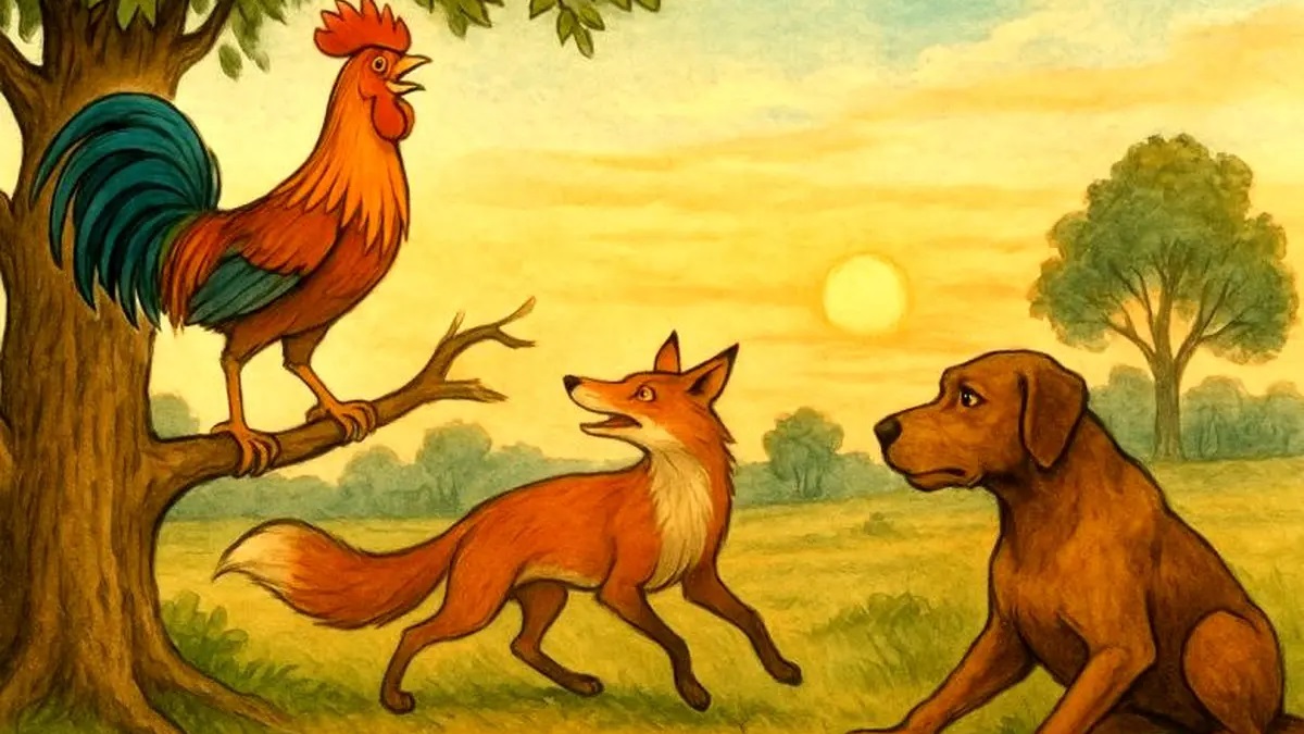 داستان روباه و خروس زرنگ 2