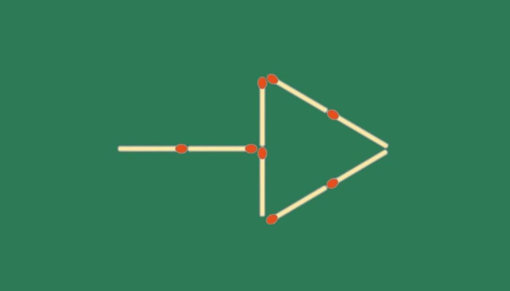 ساخت 2 پیکان با حرکت 4 چوب کبریت