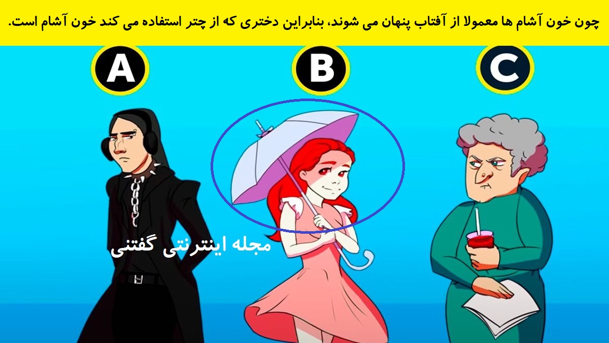 پاسخ بازی فکری شناخت خون آشام حقیقی