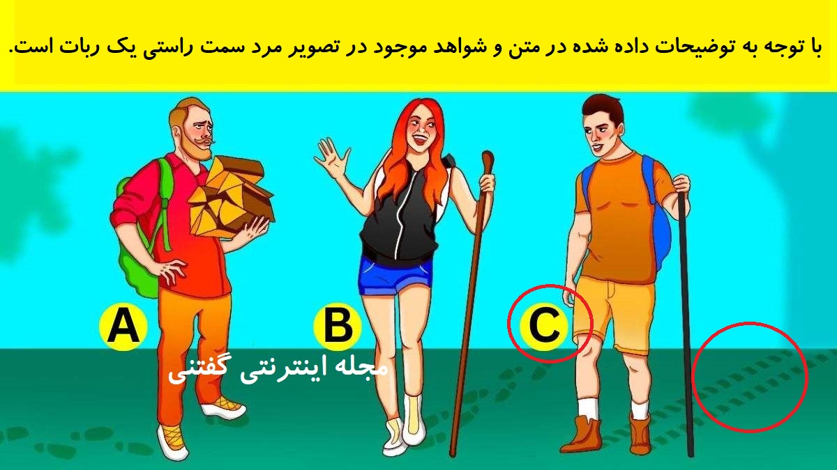 پاسخ بازی فکری شناخت فرد ربات در جنگل انبوه