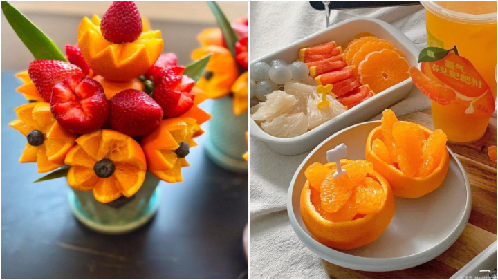 ایدههای خلاقانه تزیین پرتقال برای سفره شب یلدا