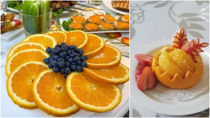 ایدههای خلاقانه تزیین پرتقال با پوست برای سفره شب یلدا