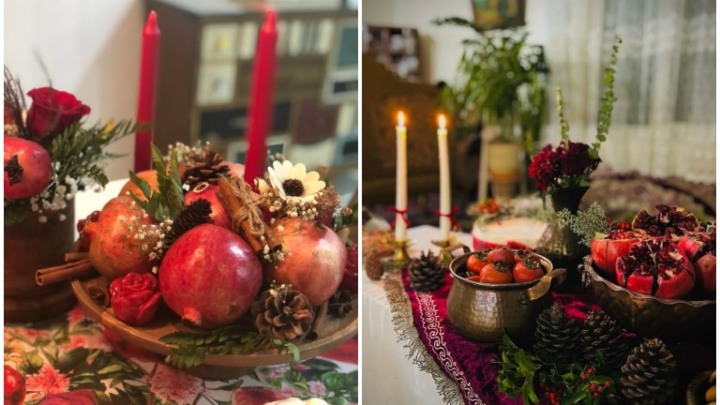 تزیینات ترند سفره شب یلدای ۱۴۰۴؛ استفاده از ظروف سرامیکی دست‌ساز