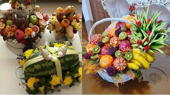 سبد میوه یلدایی عروس؛ هدیهای زیبا سبد میوه یلدایی عروس؛ هدیهای زیبا