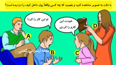 بازی فکری شناخت دزد کیف پول در خانه 1