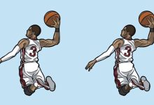 تفاوت تصویری بازیکن بسکتبال 1