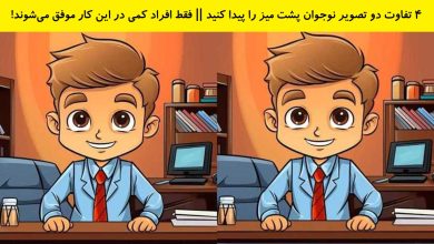 تفاوت تصویری نوجوان پشت میز 1