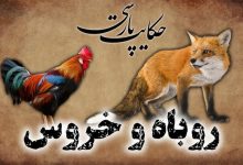 داستان روباه و خروس زرنگ