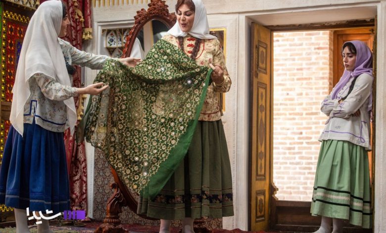 گلاره عباسی و لاله اسکندری در پشت صحنه بامداد خمار