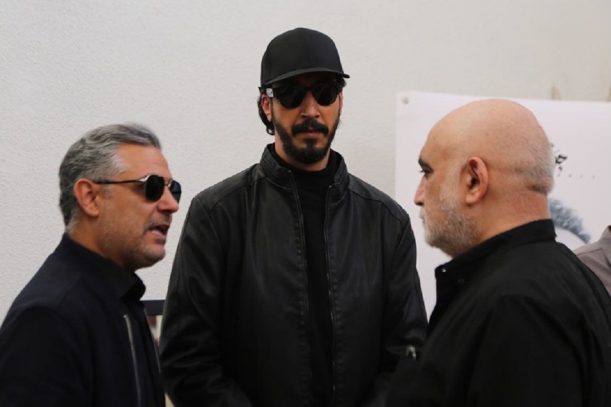 بهرام افشاری در مراسم یادبود جواد گنجی 2