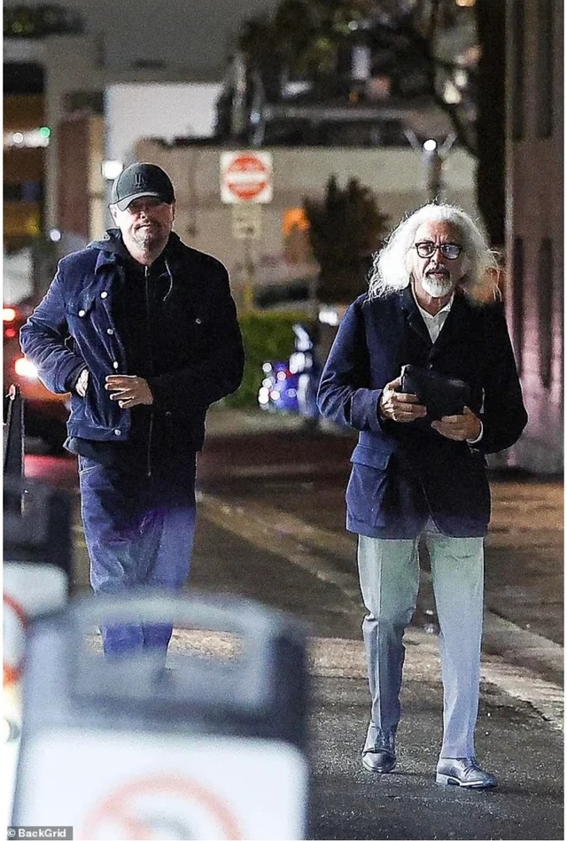 شام دو نفره لئوناردو دی کاپریو با پدرش 2