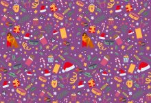 تست بینایی توله سگ دارای کلاه کریسمس 1