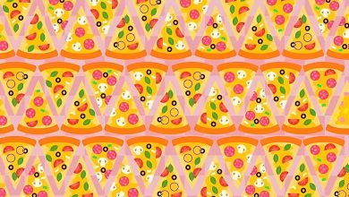 تست بینایی سه تکه برش پیتزای متفاوت 1