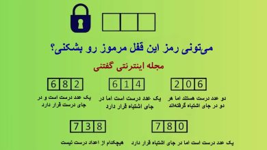 تست هوش رمزگشایی قفل مرموز 1